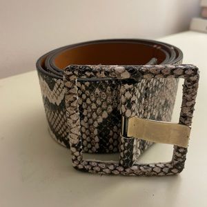 Veronica Beard Snakeskin Belt